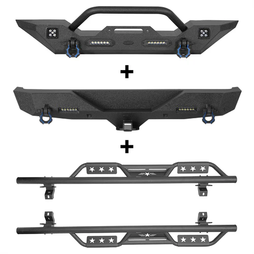 Front Bumper & Rear Bumper & Running Boards Side Steps(18-26 Jeep Wrangler JL) - ultralisk4x4