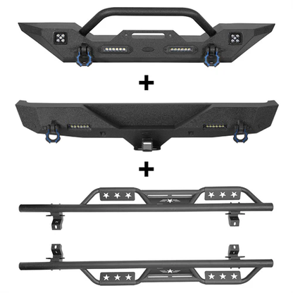 Front Bumper & Rear Bumper & Running Boards Side Steps(18-26 Jeep Wrangler JL) - ultralisk4x4