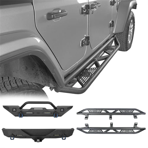 Front Bumper & Rear Bumper & Running Boards(18-26 Jeep Wrangler JL) - ultralisk4x4