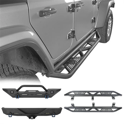 Front Bumper & Rear Bumper & Running Boards(18-26 Jeep Wrangler JL) - ultralisk4x4