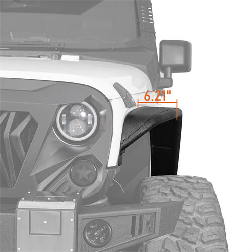 2007-2018 Jeep JK Fender Flares Kit 4x4 Jeep Parts - Ultralisk4x4 ul2086 10