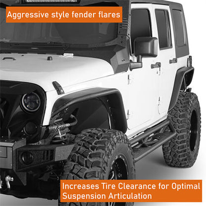 2007-2018 Jeep JK Fender Flares Kit 4x4 Jeep Parts - Ultralisk4x4 ul2086 13