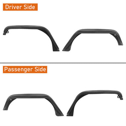 2007-2018 Jeep JK Fender Flares Kit 4x4 Jeep Parts - Ultralisk4x4 ul2086 17