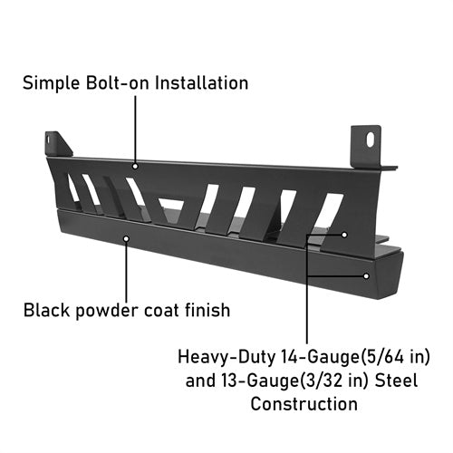 Front Skid Plate For 2007-2018 Jeep Wrangler JK - Ultralisk4x4
