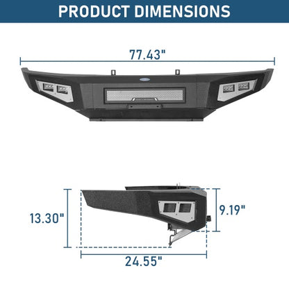 Front Bumper & Rear Bumper & Roof Rack Luggage Carrier(09-14 Ford F-150 SuperCrew,Excluding Raptor) - ultralisk4x4