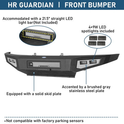 Front Bumper & Rear Bumper & Roof Rack Luggage Carrier(09-14 Ford F-150 SuperCrew,Excluding Raptor) - ultralisk4x4