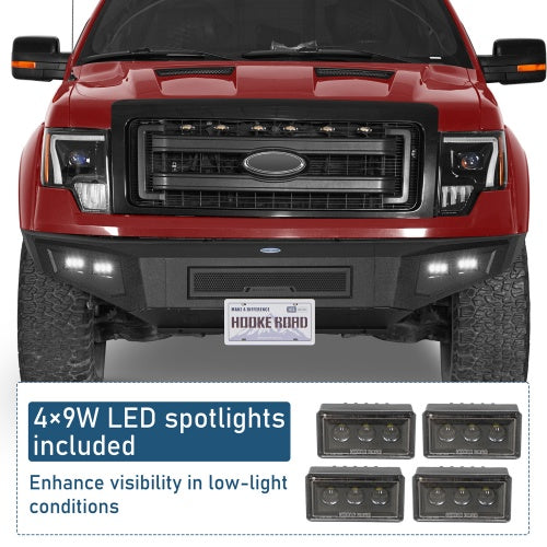 Full-Width Front Bumper & Rear Bumper Back Bumper(09-14 Ford F-150, Excluding Raptor) - ultralisk4x4