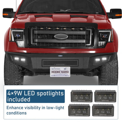 Full-Width Front Bumper & Rear Bumper Back Bumper(09-14 Ford F-150, Excluding Raptor) - ultralisk4x4