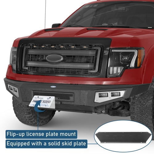 Full-Width Front Bumper & Rear Bumper Back Bumper(09-14 Ford F-150, Excluding Raptor) - ultralisk4x4