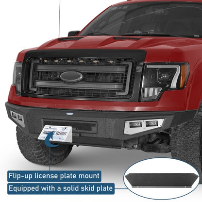 Full-Width Front Bumper & Rear Bumper Back Bumper(09-14 Ford F-150, Excluding Raptor) - ultralisk4x4