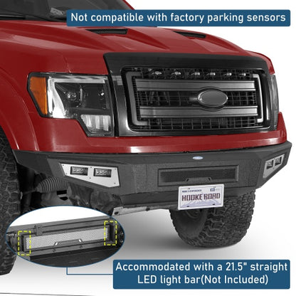 Full-Width Front Bumper & Rear Bumper Back Bumper(09-14 Ford F-150, Excluding Raptor) - ultralisk4x4