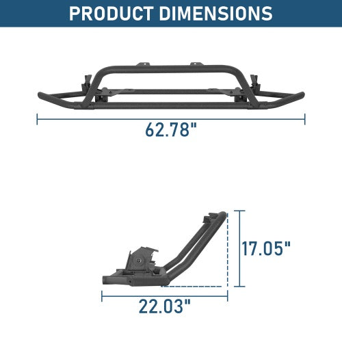 Front Bumper Rally Tubular Bumper For 2014-2018 Subaru Forester - Ultralisk4x4