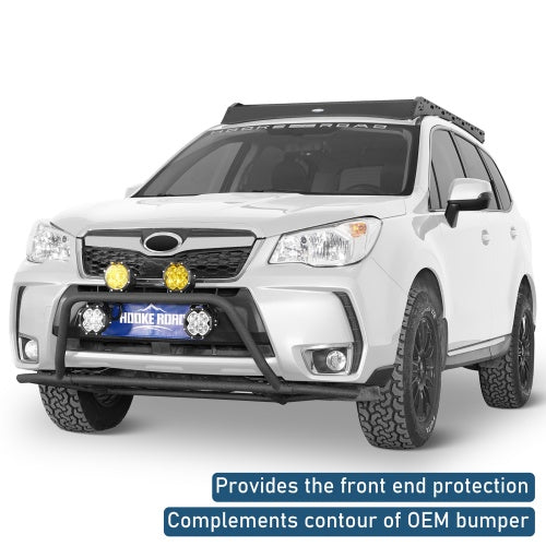 Front Bumper Rally Tubular Bumper For 2014-2018 Subaru Forester - Ultralisk4x4