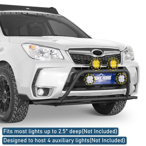 Front Bumper Rally Tubular Bumper For 2014-2018 Subaru Forester - Ultralisk4x4