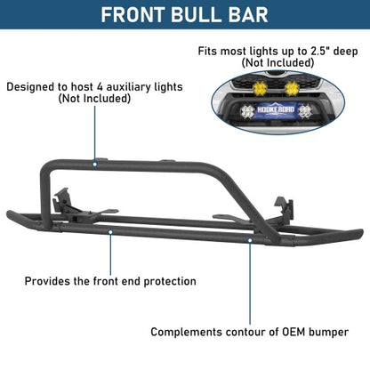 Front Bumper Rally Tubular Bumper For 2014-2018 Subaru Forester - Ultralisk4x4