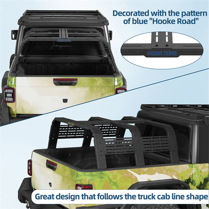 18.8" High Overland Bed Rack For 2020-2025 Jeep Gladiator JT / 2005-2023 Toyota Tacoma(5' Bed) / 2019-2025 Ford Ranger - Ultralisk4x4