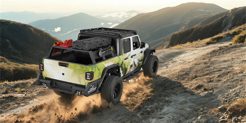 12.2" High Overland Bed Rack For 2020-2025 Jeep Gladiator JT / 2005-2023 Toyota Tacoma(5' Bed) / 2019-2025 Ford Ranger - Ultralisk4x4