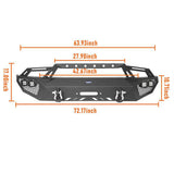 Full Width Front Bumper for 2009-2014 Ford F-150, Excluding Raptor ul820082018202 10