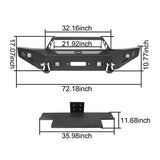 Full Width Front Bumper for 2009-2014 Ford F-150, Excluding Raptor ul820082018202 18