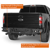 Front Bumper w/ Grill Guard & Rear Bumper for 2009-2014 Ford F-150 Excluding Raptor ultralisk4x4 ULB.8200+8204 12