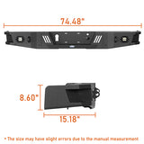 Front Bumper w/ Grill Guard & Rear Bumper for 2009-2014 Ford F-150 Excluding Raptor ultralisk4x4 ULB.8200+8204 26