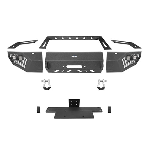 Ford F-150 Front Bumper &  Rear Bumper & Roof Rack for 2009-2014 F-150 SuperCrew,Excluding Raptor ultralisk4x4 ULB.8205+8200+8204 24