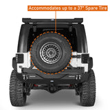 Jeep JK Full Width Front Bumper & Rear Bumper w/Tire Carrier for Jeep Wrangler JK JKU ultralisk4x4 ULB.2052+ULB.2029  10