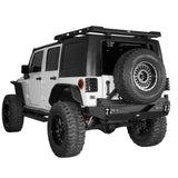 Jeep JK Full Width Front Bumper & Rear Bumper w/Tire Carrier for Jeep Wrangler JK JKU ultralisk4x4 ULB.2052+ULB.2029  6