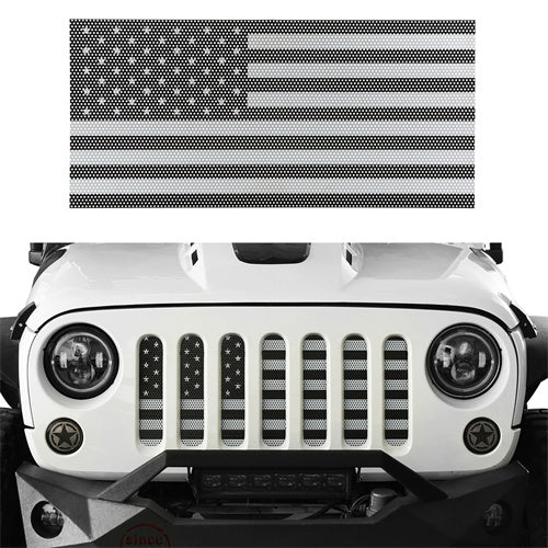 US American Flag Jeep Grille Insert Old Glory For 2007-2018 Jeep Wrangler JK & JKU - Ultralisk4x4