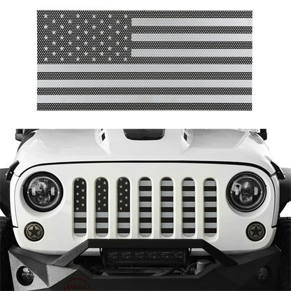 US American Flag Jeep Grille Insert Old Glory For 2007-2018 Jeep Wrangler JK & JKU - Ultralisk4x4