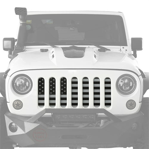 US American Flag Jeep Grille Insert Old Glory For 2007-2018 Jeep Wrangler JK & JKU - Ultralisk4x4