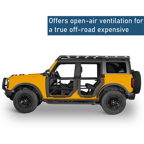 Off-road Half Front & Rear Doors For 2021-2025 Ford Bronco 4-Door - Ultralisk4x4