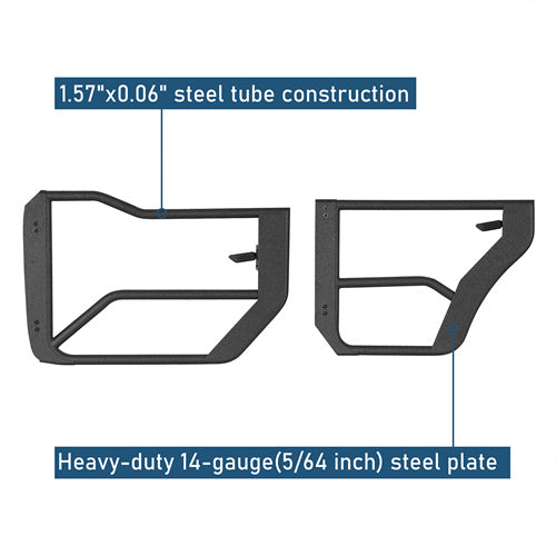 Off-road Half Front & Rear Doors For 2021-2025 Ford Bronco 4-Door - Ultralisk4x4