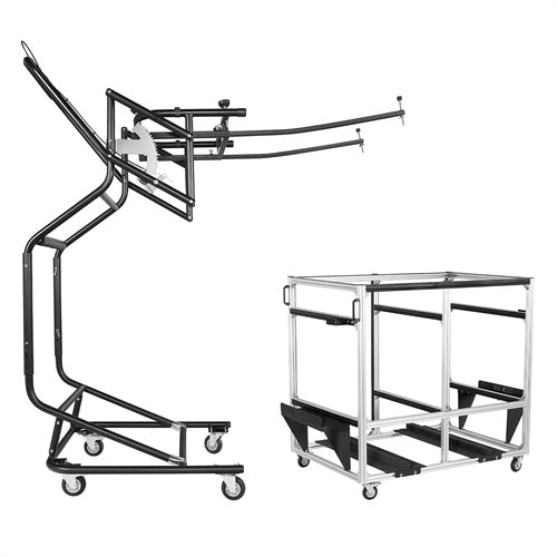 Hard Top Lift Holder Rack & Doors and Hardtops Storage Cart For 1997-2025 Jeep Wrangler TJ JK JL JT & Ford Bronco 4-Door - Ultralisk 4x4