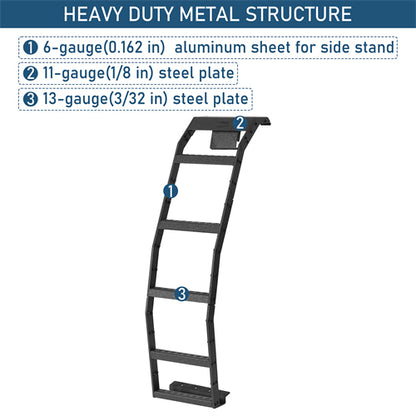 Rear Hatch Ladder For 2003-2009 Toyota 4Runner w/o Spoiler - Ultralisk4x4
