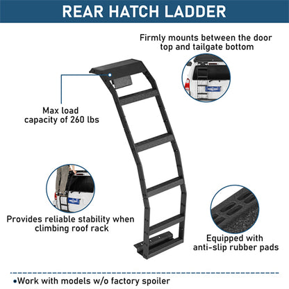Rear Hatch Ladder For 2003-2009 Toyota 4Runner w/o Spoiler - Ultralisk4x4