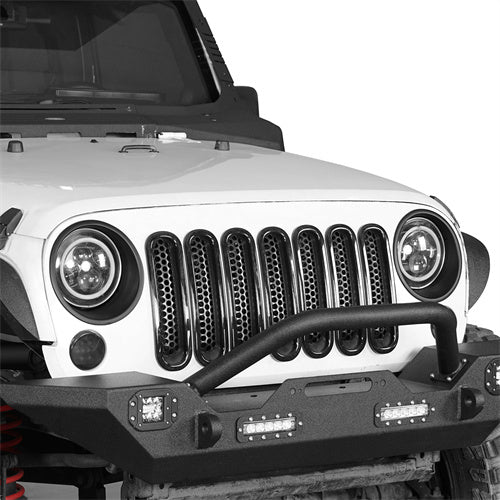 Headlight Cover Angry Bird Bezels Accessories For 2007-2015 Jeep Wrangler JK - Ultralisk4x4