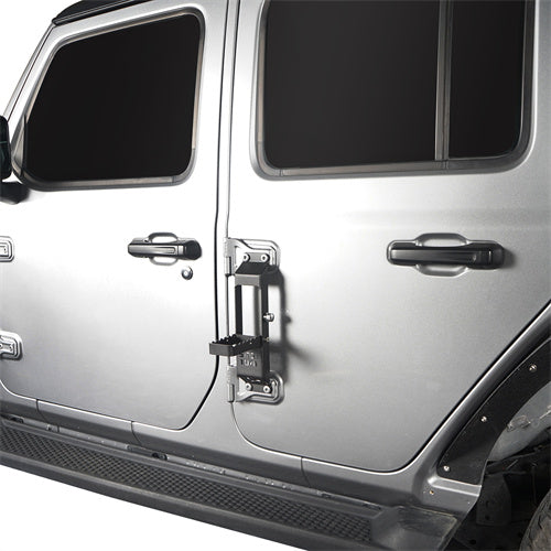 Door Hinge Steps-Pair For 2018-2025 Jeep Wrangler JL & Gladiator JT - Ultralisk4x4