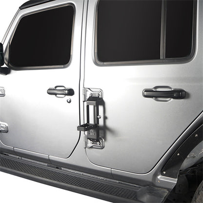 Door Hinge Steps-Pair For 2018-2025 Jeep Wrangler JL & Gladiator JT - Ultralisk4x4