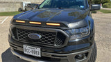 2019-2023 Ford Ranger Hood Protector Stone Guard w/ Amber Lights - Ultralisk4x4 QT10021 4