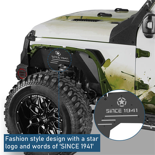 Front & Rear Aluminum Inner Fender Liners For 2018-2025 Jeep Wrangler JL (Excluding Rubicon 3.6L Engine)- Ultralisk4x4