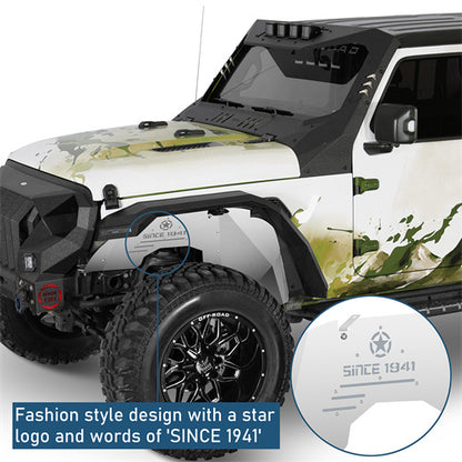Front & Rear Aluminum Inner Fender Liners For 2018-2025 Jeep Wrangler JL (Excluding Rubicon 3.6L Engine)- Ultralisk4x4