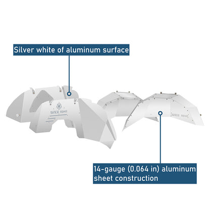 Front & Rear Aluminum Inner Fender Liners For 2018-2025 Jeep Wrangler JL (Excluding Rubicon 3.6L Engine)- Ultralisk4x4