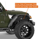 Jeep JT Front Inner Fender Liners & Rear Inner Fender Liners for 2020-2023 Jeep Gladiator JT - ultralisk4x4 ul70127013s 8