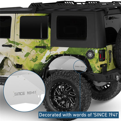 Front & Rear Aluminum Inner Fender Liners For 2007-2018 Jeep Wrangler JK - Ultralisk4x4