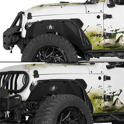Front Inner Fender Liners For 2018-2026 Jeep Wrangler JL / Gladiator JT (Excluding Rubicon 3.6L Engine) - Ultralisk4x4