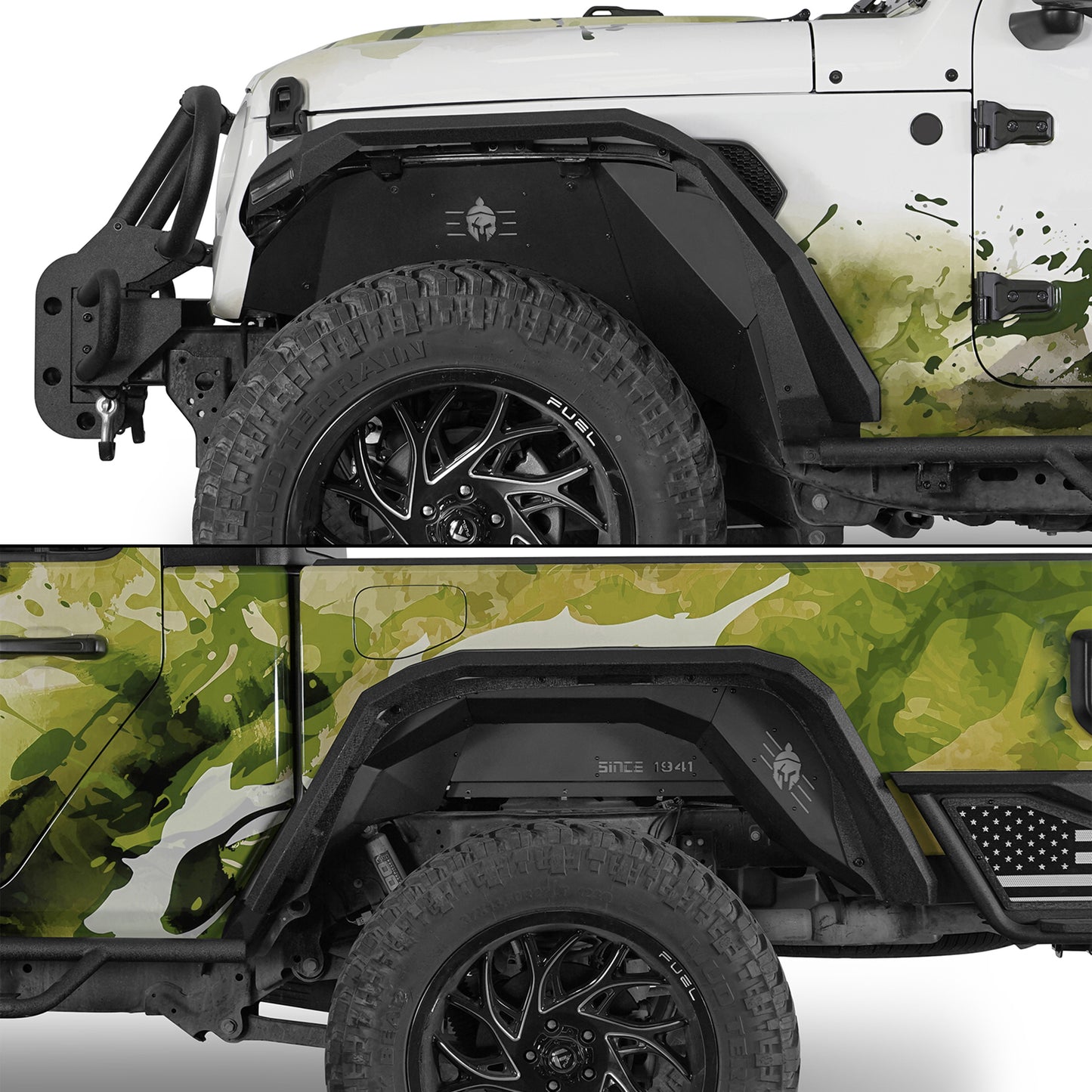 Front & Rear Inner Fender Liners For 2020-2026 Gladiator JT (Excluding Rubicon 3.6L Engine) - Ultralisk4x4
