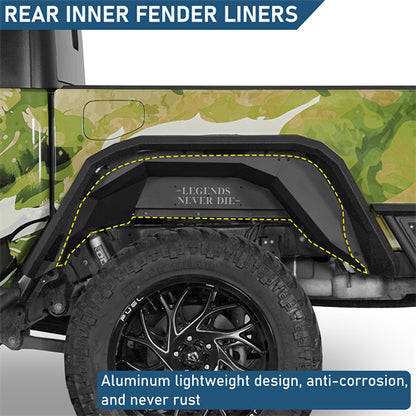 Legend Rear Inner Fender Liners For 2020-2025 Jeep Gladiator JT - Ultralisk4x4