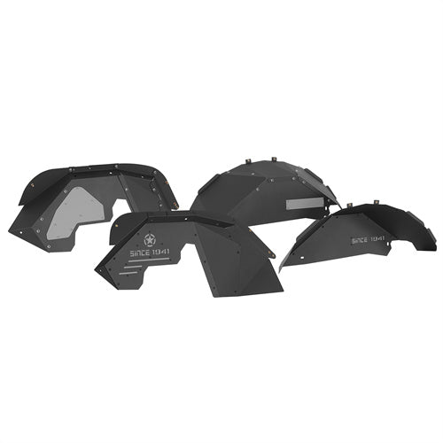 Front & Rear Aluminum Inner Fender Liners For 2007-2018 Jeep Wrangler JK - Ultralisk4x4