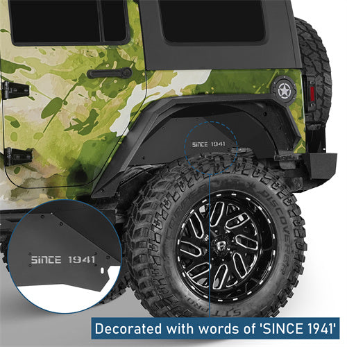Front & Rear Aluminum Inner Fender Liners For 2007-2018 Jeep Wrangler JK - Ultralisk4x4